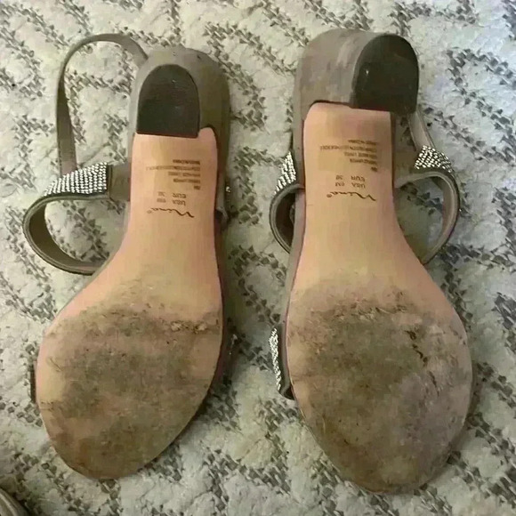 Nina Nude & Rhinestones Strappy Sandals - Picture 7 of 8